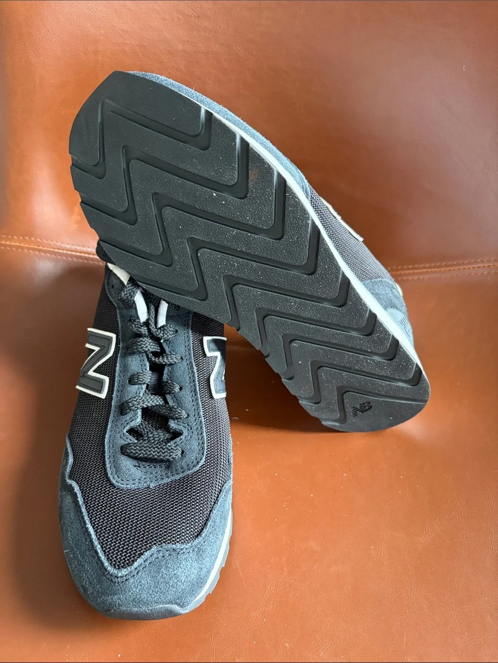 New Balance Black, Gray & White Platform Runner Sneakers